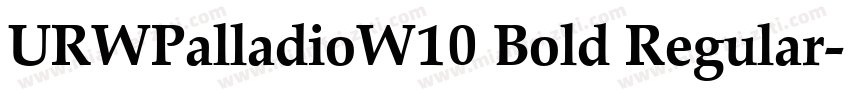 URWPalladioW10 Bold Regular字体转换
